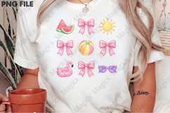 Coquette Pink Bow Summer PNG Product Image 2