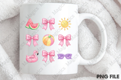 Coquette Pink Bow Summer PNG Product Image 4