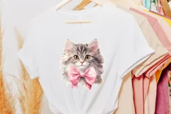 Coquette Png Kitten Sublimation  Girly Vintage Kitten Png