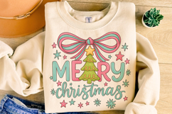 Merry Christmas PNG, Christmas Coquette PNG, Holiday PNG Product Image 1