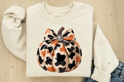 Coquette Pumpkin Bow PNG, Fall Sublimation Design, Autumn Product Image 7