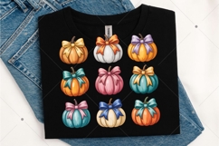 Coquette Pumpkin PNG, Fall Pumpkin PNG, Pumpkin Coquette Bow Product Image 2