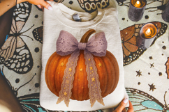 Fall Pumpkin Coquette Bow PNG, Halloween PNG, Autumn PNG Product Image 4