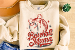 Retro Baseball Mama PNG, Baseball Coquette PNG, Baseball Mom Product Image 3