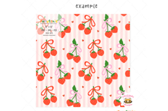 Retro Coquette Strawberry Pattern Set , UV DTF printable Product Image 3