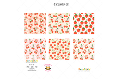 Retro Coquette Strawberry Pattern Set , UV DTF printable Product Image 5