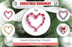 Coquette Ribbon Wreaths Ornament Product Image 1