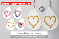 Coquette Ribbon Wreaths Earring Product Image 1