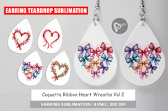 Coquette Ribbon Wreaths Earring Product Image 1