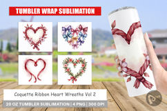 Coquette Ribbon Wreaths Tumbler Product Image 1