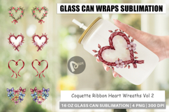 Coquette Ribbon Wreaths Glass Can Product Image 1
