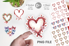 Coquette Ribbon Wreaths Sticker Product Image 1