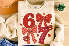 Six Seven Valentine's Day PNG, Be Mine, Xoxo Png, Coquette Product Image 4