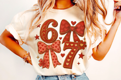 Six Seven Valentine's Day PNG, Be Mine, Xoxo Png, Coquette Product Image 1