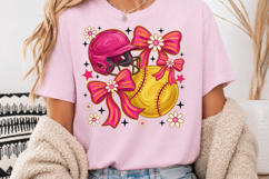 Coquette Softball PNG, Girly Baseball Helmet Sublimation Product Image 3