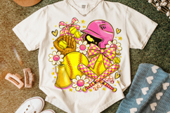 Softball Coquette Bow PNG, Game Day PNG, Softball Mama PNG Product Image 5