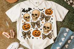 Halloween Coquette Bow PNG, Skull Halloween PNG, Spooky PNG Product Image 5