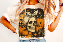 Halloween Skull Coquette Bow PNG, Halloween PNG, Spooky PNG Product Image 2