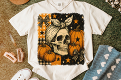 Halloween Skull Coquette Bow PNG, Halloween PNG, Spooky PNG Product Image 5