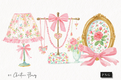 Watercolor Coquette Spring Clipart | Spring PNG Product Image 1