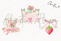 Watercolor Coquette Spring Clipart | Spring PNG Product Image 3