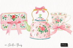 Watercolor Coquette Spring Clipart | Spring PNG Product Image 1