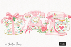 Watercolor Coquette Spring Clipart | Spring PNG Product Image 1