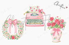 Watercolor Coquette Spring Clipart | Spring PNG Product Image 3