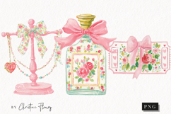 Watercolor Coquette Spring Clipart | Spring PNG Product Image 1