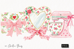 Watercolor Coquette Spring Clipart | Spring PNG Product Image 1