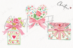 Watercolor Coquette Spring Clipart | Spring PNG Product Image 3