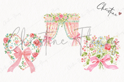 Watercolor Coquette Spring Clipart | Spring PNG Product Image 3