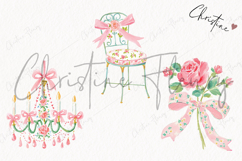 Watercolor Coquette Spring Clipart | Spring PNG Product Image 3