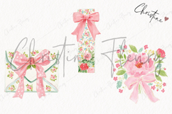 Watercolor Coquette Spring Clipart | Spring PNG Product Image 3