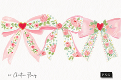 Coquette Spring Bow Clipart | Spring PNG Product Image 1