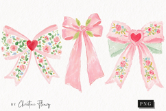 Coquette Spring Bow Clipart | Spring PNG Product Image 1