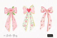 Coquette Spring Bow Clipart | Spring PNG Product Image 1