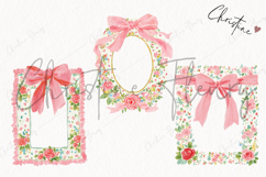 Watercolor Spring Frame Clipart | Spring PNG Product Image 3