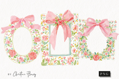 Watercolor Spring Frame Clipart | Spring PNG Product Image 1