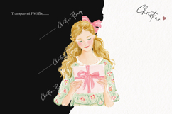 Watercolor Spring Woman Clipart | Spring PNG Product Image 2