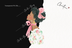 Watercolor Spring Woman Clipart | Spring PNG Product Image 2
