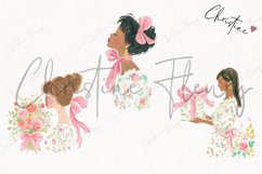 Watercolor Spring Woman Clipart | Spring PNG Product Image 3