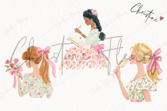 Watercolor Spring Woman Clipart | Spring PNG Product Image 3