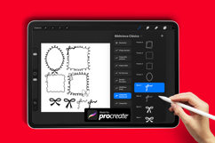Coquette Frames &amp; Bows Stamp Brush for Procreate Product Image 2