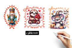 Coquette Frames &amp; Bows Stamp Brush for Procreate Product Image 3