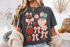 Boho Strawberry Coquette PNG, Preppy Strawberries, Summer Product Image 3