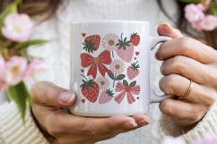 Coquette Strawberry Clipart Product Image 3