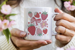 Coquette Strawberry Clipart Product Image 3