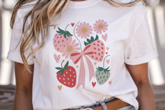 Coquette Strawberry Clipart Product Image 2