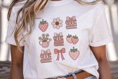 Coquette Strawberry Clipart Product Image 2